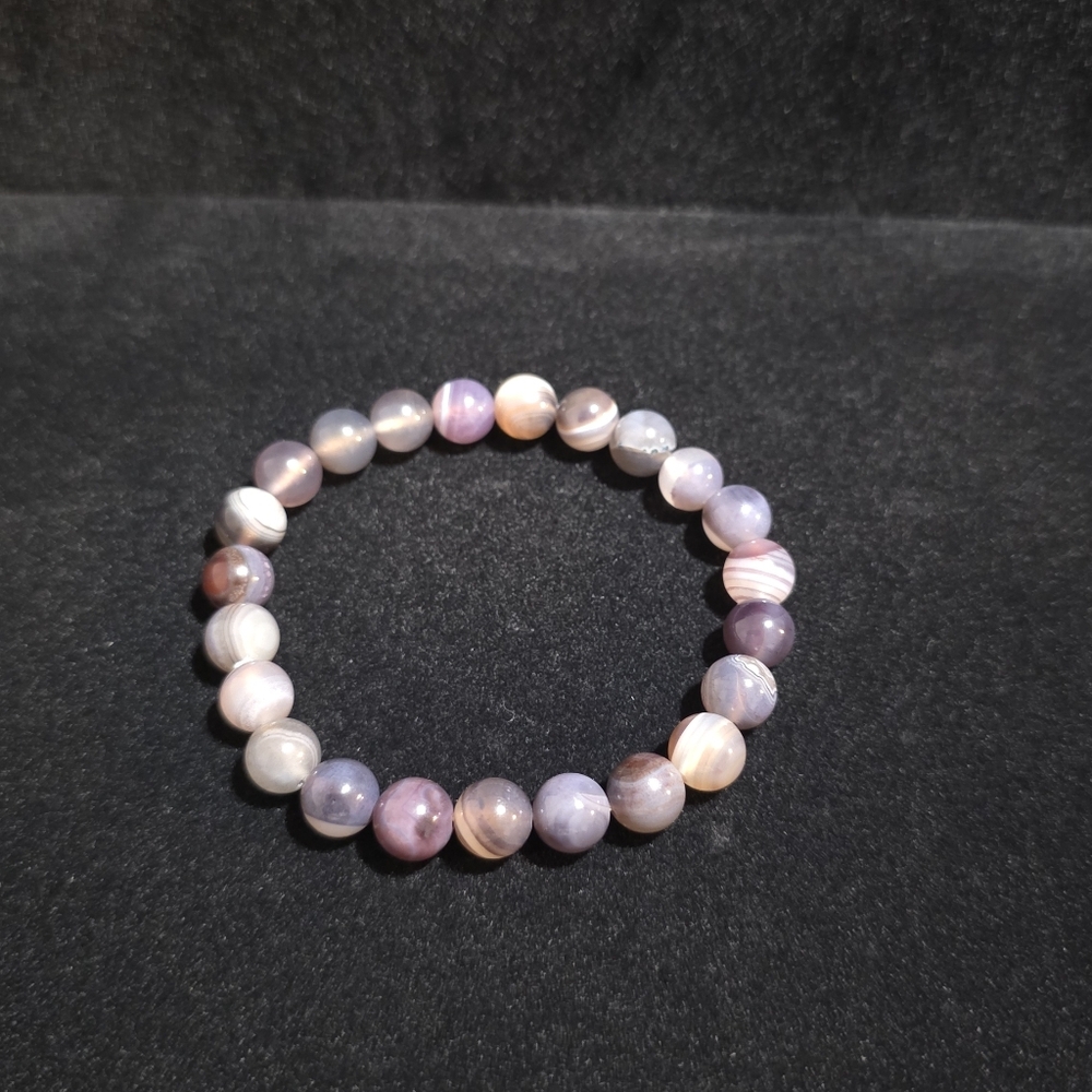 Elegant Muliti-color Natural Agate Beaded Bracelet